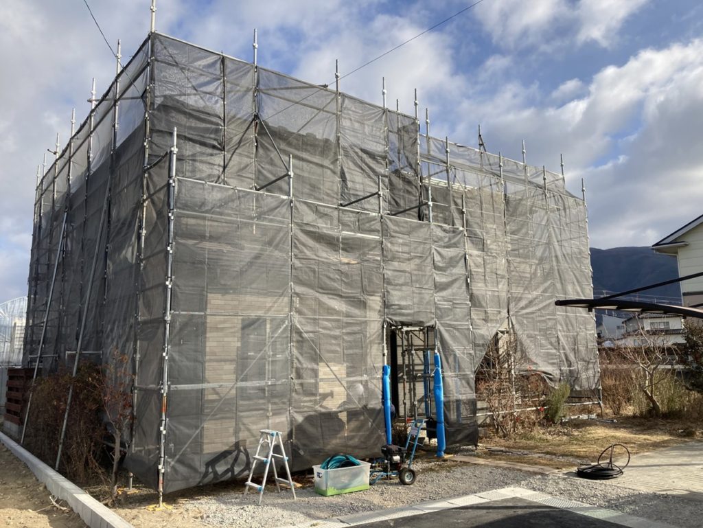 松本市塗替工事外観写真